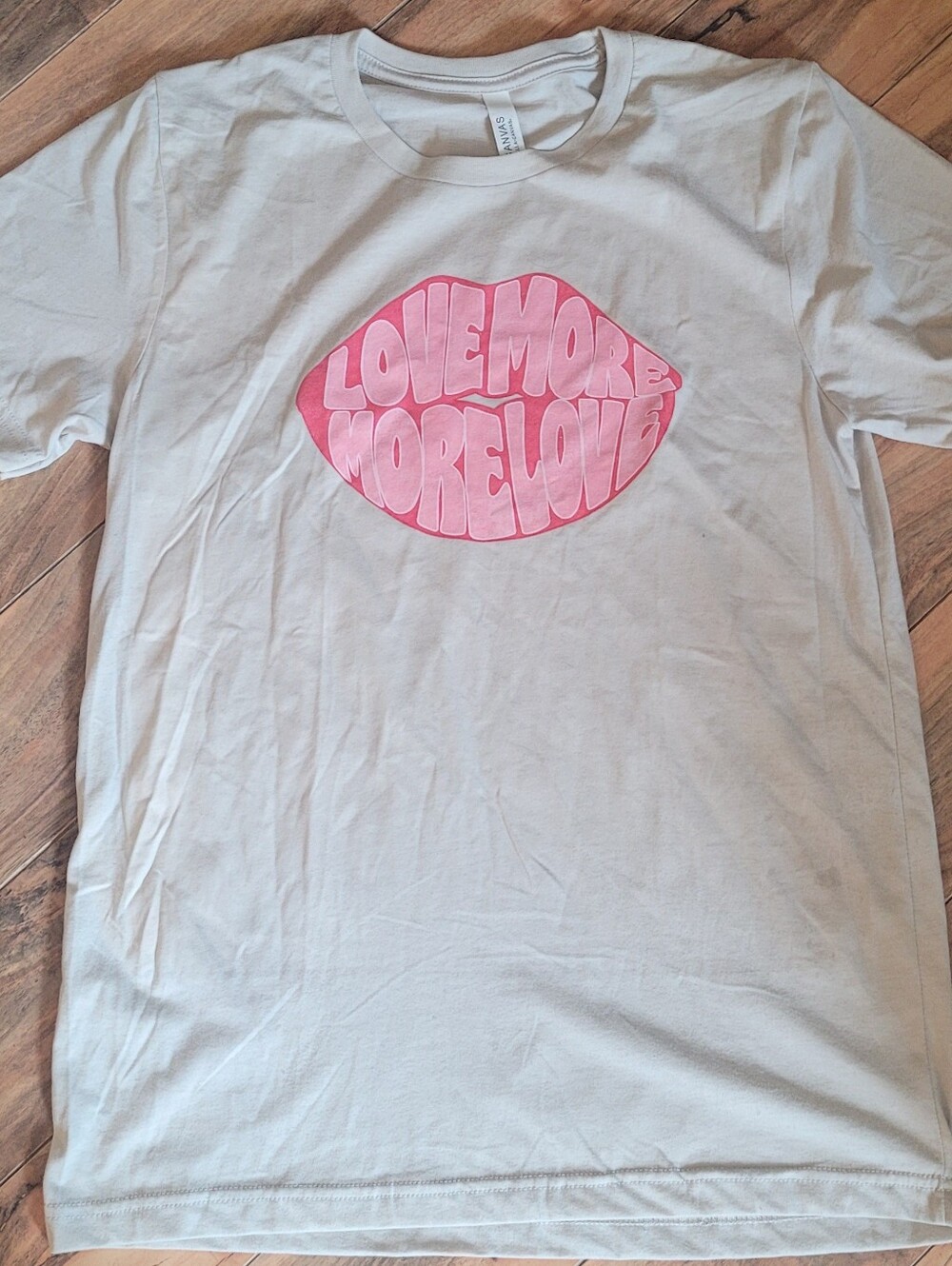 ❤️🩷Love More/More Love🩷❤️ Graphic S/S Tee, Bella Canvas, NWOT, M